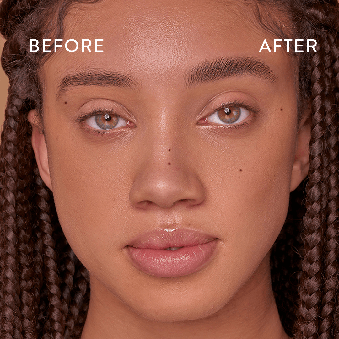 Soap Brows tin open showing the solid brow soap paste used for shaping and setting eyebrows